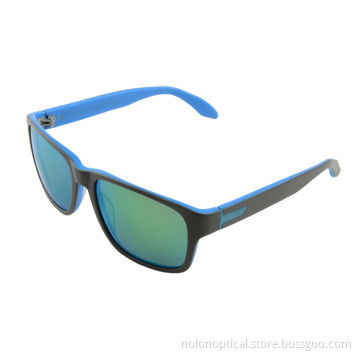 Acetate wayfarer sunglasses with wood temple, every size is available